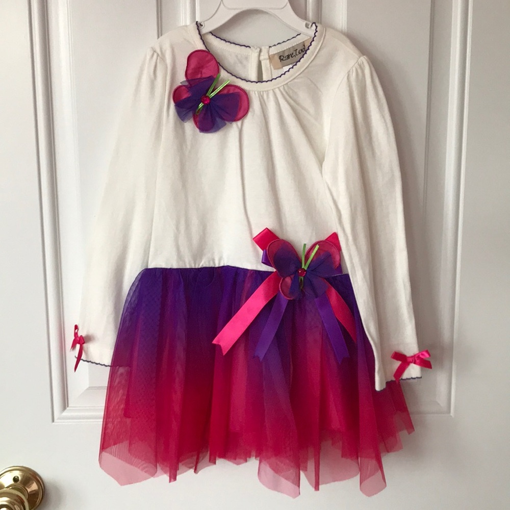 Girls dress with butterflies & tulle